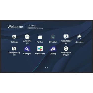 Viewsonic CDE7530 Signage Display 190.5 cm (75") Wi-Fi 450 cd/m² 4K Ultra HD Black Built-in processor Android 11