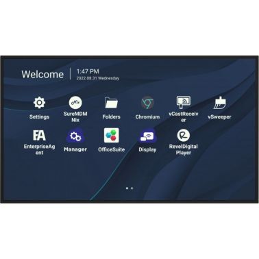 Viewsonic CDE9830 Signage Display 2.49 m (98") Wi-Fi 500 cd/m² 4K Ultra HD Black Touchscreen Built-in processor Android 11