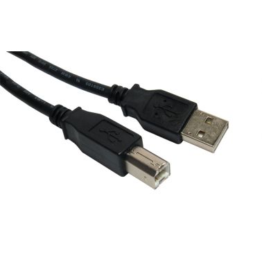 Cables Direct 3m USB 2.0 USB cable USB A USB B Black