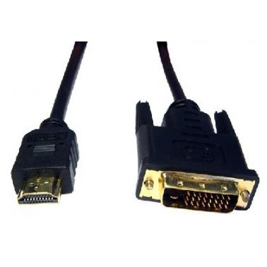 Cables Direct 1m HDMI-DVI-D Black