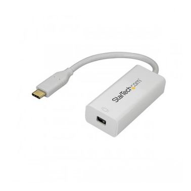 StarTech.com USB-C to Mini DisplayPort Adapter - 4K 60Hz - White