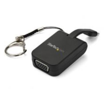 StarTech.com Portable USB-C to VGA Adapter with Quick-Connect Keychain