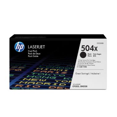 HP CE250XD/504X Toner cartridge black high-capacity twin pack, 2x10.5K pages ISO/IEC 19798 Pack=2 fo