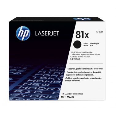 HP CF281X/81X Toner cartridge black high-capacity, 25K pages ISO/IEC 19752 for HP LaserJet M 606/630