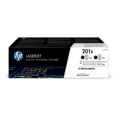 HP CF400XD/201X Toner cartridge black twin pack, 2x2.8K pages ISO/IEC 19752 Pack=2 for HP Pro M 252