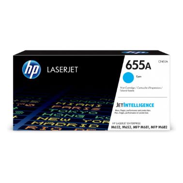 HP CF451A/655A Toner cartridge cyan, 10.5K pages ISO/IEC 19752 for HP LaserJet M 652/681