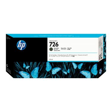 HP CH575A/726 Ink cartridge black matt 300ml for HP DesignJet T 1200/1300