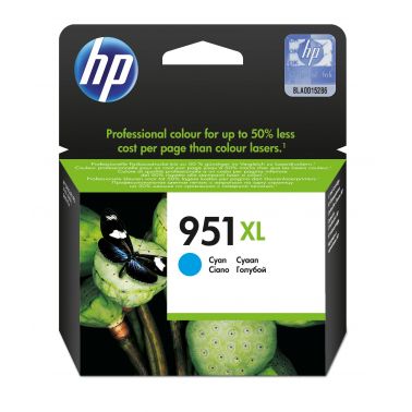 HP CN046AE/951XL Ink cartridge cyan high-capacity, 1.5K pages ISO/IEC 24711 24ml for HP OfficeJet Pro 8100/8610/8620