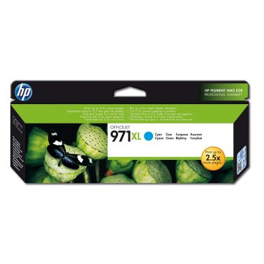 HP CN626AE/971XL Ink cartridge cyan high-capacity, 6.6K pages ISO/IEC 24711 86,5ml for HP OfficeJet Pro X