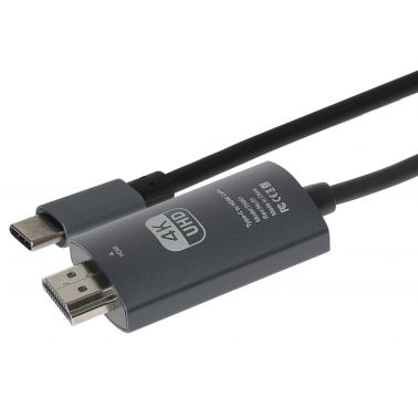 Maplin CO20-30 video cable adapter 3 m USB Type-C HDMI Black