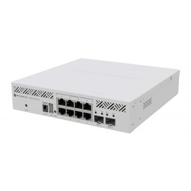 Mikrotik CRS310-8G+2S+IN: L3 Smart Switch Managed 2.5G Ethernet (100/1000/2500) Power over Ethernet (PoE) 1U White