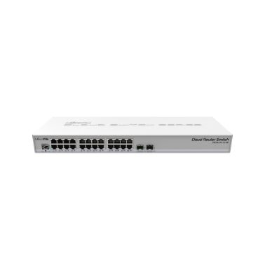 Mikrotik CRS326-24G-2S+RM network switch L2 Gigabit Ethernet (10/100/1000) Grey Power over Ethernet (PoE)