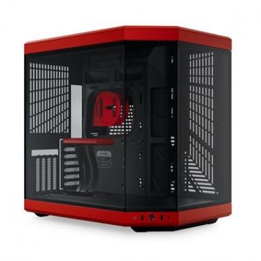 HYTE Y70 Dual Chamber Mid-Tower ATX Case - Red/Black