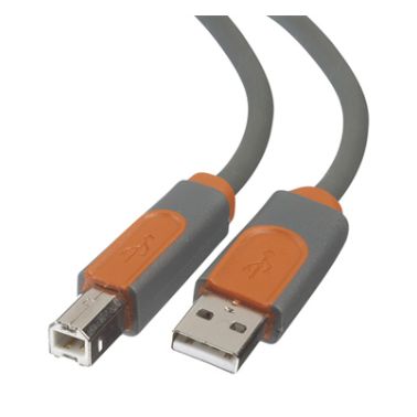 Belkin CU1000CP0.9M USB cable 0.9 m 2.0 USB A USB B Orange