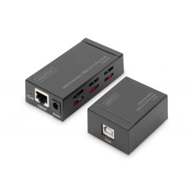 Digitus USB Extender, USB 2.0 4 Port Hub