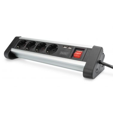 Digitus 4-way office socket strip with 2x USB ports