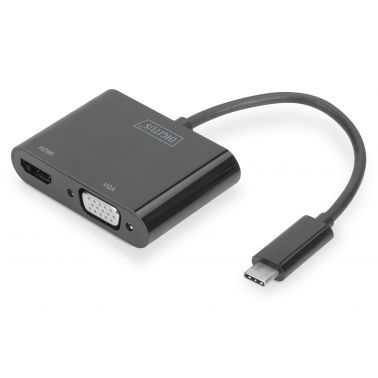 Digitus USB Type-C™ - HDMI + VGA Adapter