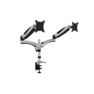 Digitus DA-90353 monitor mount / stand 68.6 cm (27") Clamp Black,Silver