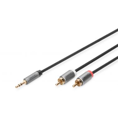 Digitus Audio adapter cable, 3.5 mm stereo jack to RCA