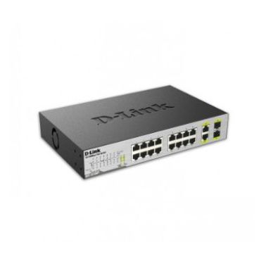 D-Link DES-1018MP network switch Unmanaged Fast Ethernet (10/100) Black Power over Ethernet (PoE)
