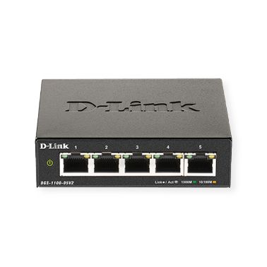 D-Link Switch DGS-1100-05V2 5xGBit 19" Managed