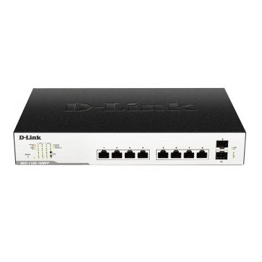 D-Link DGS-1100-10MP network switch Managed L2 Gigabit Ethernet (10/100/1000) Black 1U Power over Ethernet (PoE)