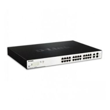 D-Link DGS-1100-26MP network switch Managed L2 Gigabit Ethernet (10/100/1000) Black 1U Power over Ethernet (PoE)