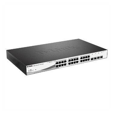 D-Link Switch DGS-1210-28P/E 24xGBit/4xSFP 19" Managed PoE (193W)