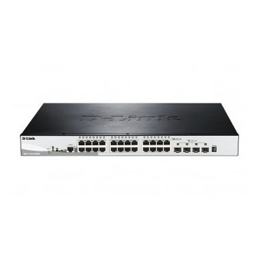 D-Link DGS-1510-28XMP network switch Managed L2/L3 Gigabit Ethernet (10/100/1000) Black,Grey Power over Ethernet (PoE)