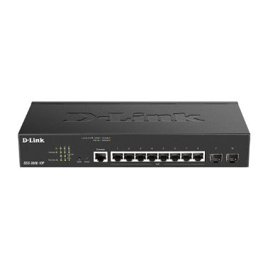 D-Link DGS-2000-10P network switch Managed L2/L3 Gigabit Ethernet (10/100/1000) Power over Ethernet (PoE) 1U Black