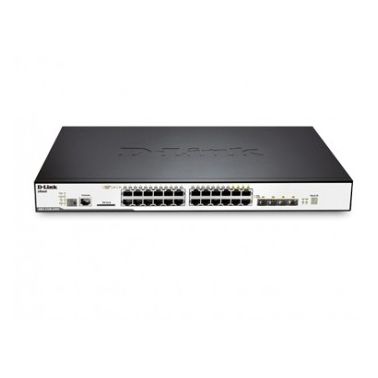 D-Link DGS-3120-24PC/SI network switch Managed L2+ Black Power over Ethernet (PoE)