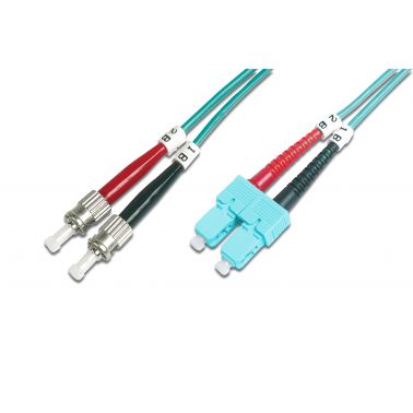 Digitus Fiber Optic Multimode Patch Cord, OM 3, ST / SC