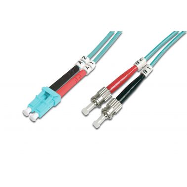 Digitus Fiber Optic Multimode Patch Cord, OM 3, LC / ST