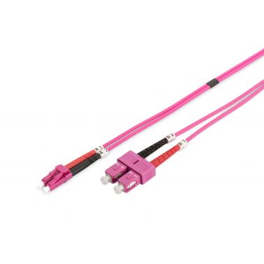 Digitus Fiber Optic Multimode Patch Cord, OM4, LC / SC