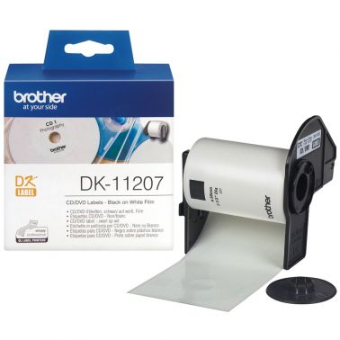 Brother DK-11207 DirectLabel Etikettes CD/DVD 58mm 100 for Brother P-Touch QL/700/800/QL 12-102mm/QL 12-103.6mm