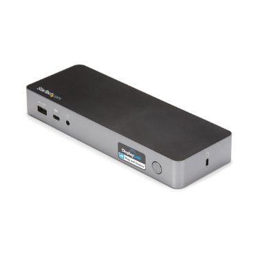 StarTech.com USB-C & USB-A Dock - Hybrid Universal Laptop Docking Station w/ Dual Monitor 4K60Hz HDMI & DisplayPort - USB 3.1 Gen 1 Hub, GbE - 60W Power Delivery - Windows, Mac & Chrome