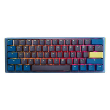 Ducky One3 Daybreak Mini keyboard USB UK International Blue, Grey, Yellow