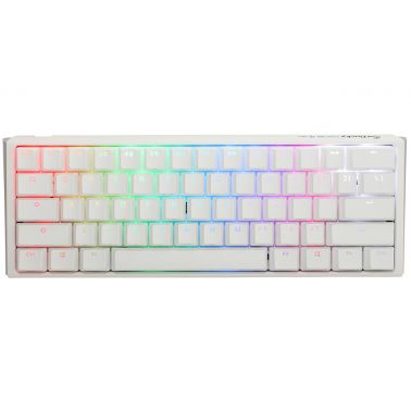 Ducky One3 Pure White Mini keyboard Gaming USB UK English