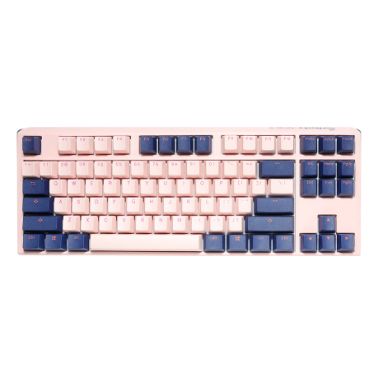 Ducky One3 Fuji TKL keyboard USB UK International Pink, Cyan