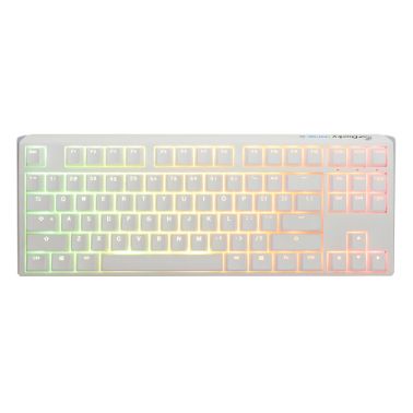 Ducky One3 Pure White TKL Speed keyboard USB UK English