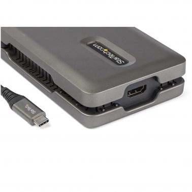 StarTech.com USB C Multiport Adapter - USB C to 4K 60Hz HDMI 2.0 - 2-Port 10Gbps USB Hub - 100W Power Delivery Pass-through - GbE - SD/MicroSD - USB Type-C Mini Dock - 10" Cable