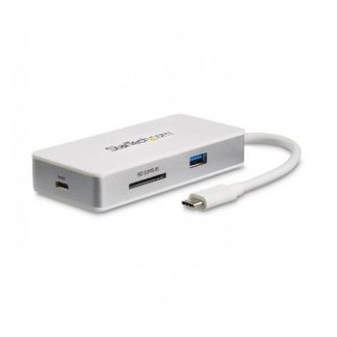 StarTech.com USB-C Multiport Adapter - SD (UHS-II) Card Reader - 100W Power Delivery - 4K HDMI - GbE - 1x USB 3.0