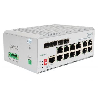 Digitus Industrial 8+4 L2 managed Gigabit Ethernet Switch