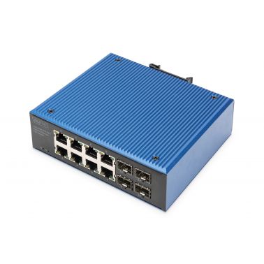 Digitus Industrial 8+4 port Gigabit Ethernet PoE switch