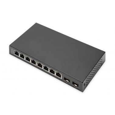 Digitus 8-Port Gigabit + 2 Gigabit SFP Ethernet, Unmanaged Switch