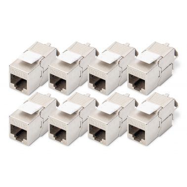 Digitus CAT 6A Keystone Jack, shielded, 8 pcs.