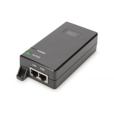 Digitus Gigabit Ethernet PoE+ Injector, 802.3at, 30 W