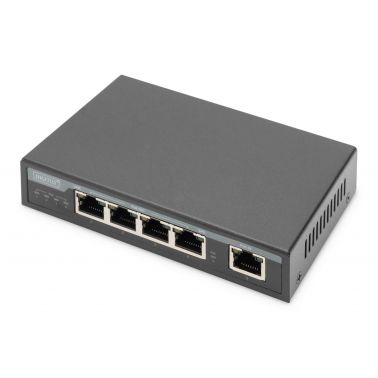 Digitus 4 Port Gigabit 4PPoE Extender, 802.3at, 60 W