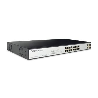 Digitus DN-95312-1 network switch Managed Fast Ethernet (10/100) Black,Silver Power over Ethernet (P