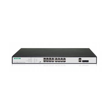 Digitus DN-95342 network switch Unmanaged Fast Ethernet (10/100) Black, Silver 1U Power over Etherne